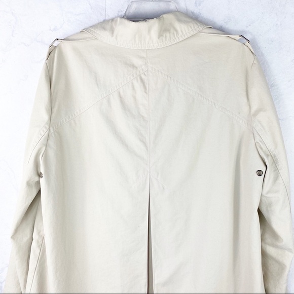 [Larry Levine] Classic Tan Utility Trench Jacket - Picture 4 of 4